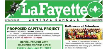 November 2018 Greensheet Newsletter