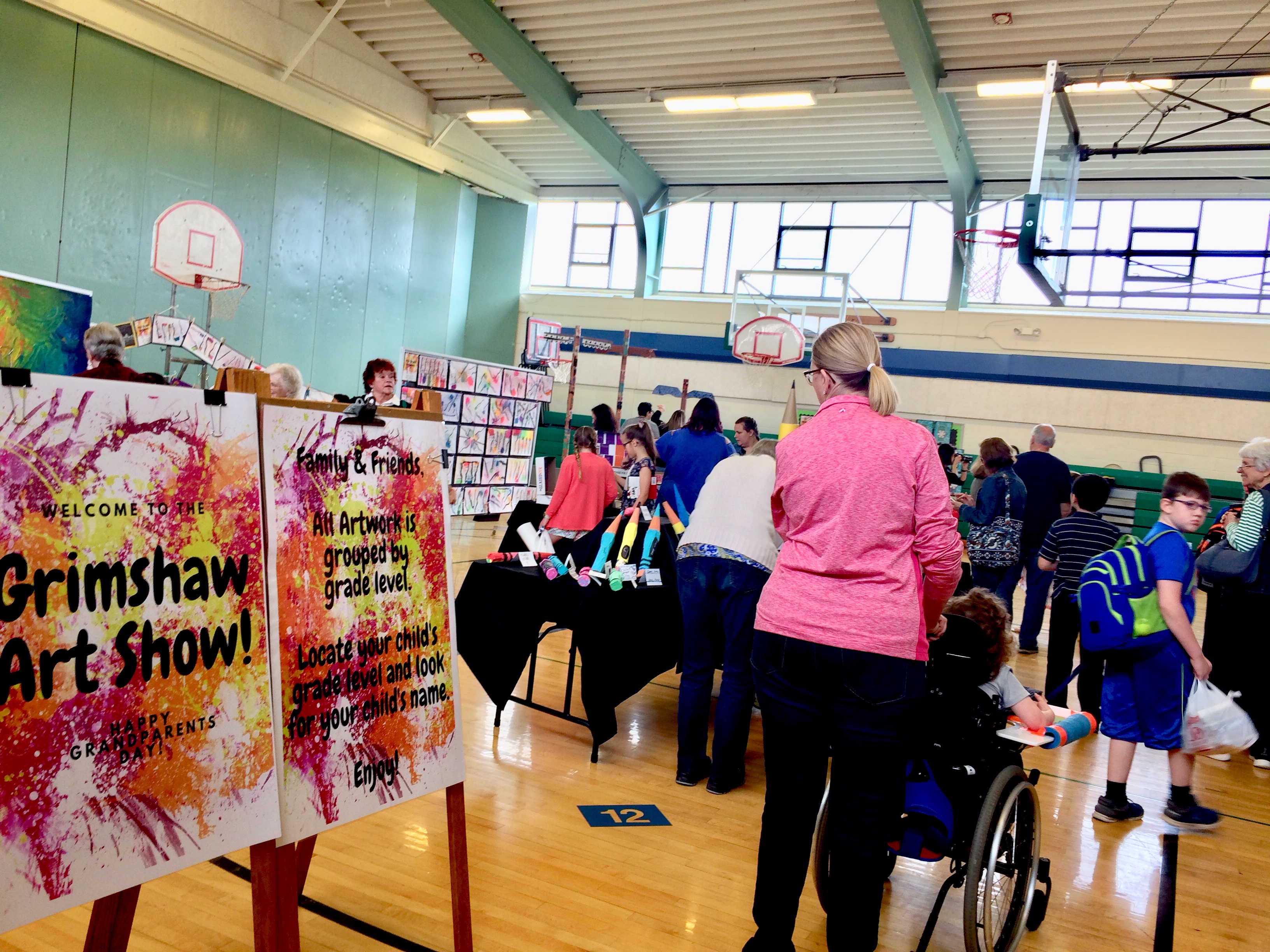 guests tour the art exhibit!