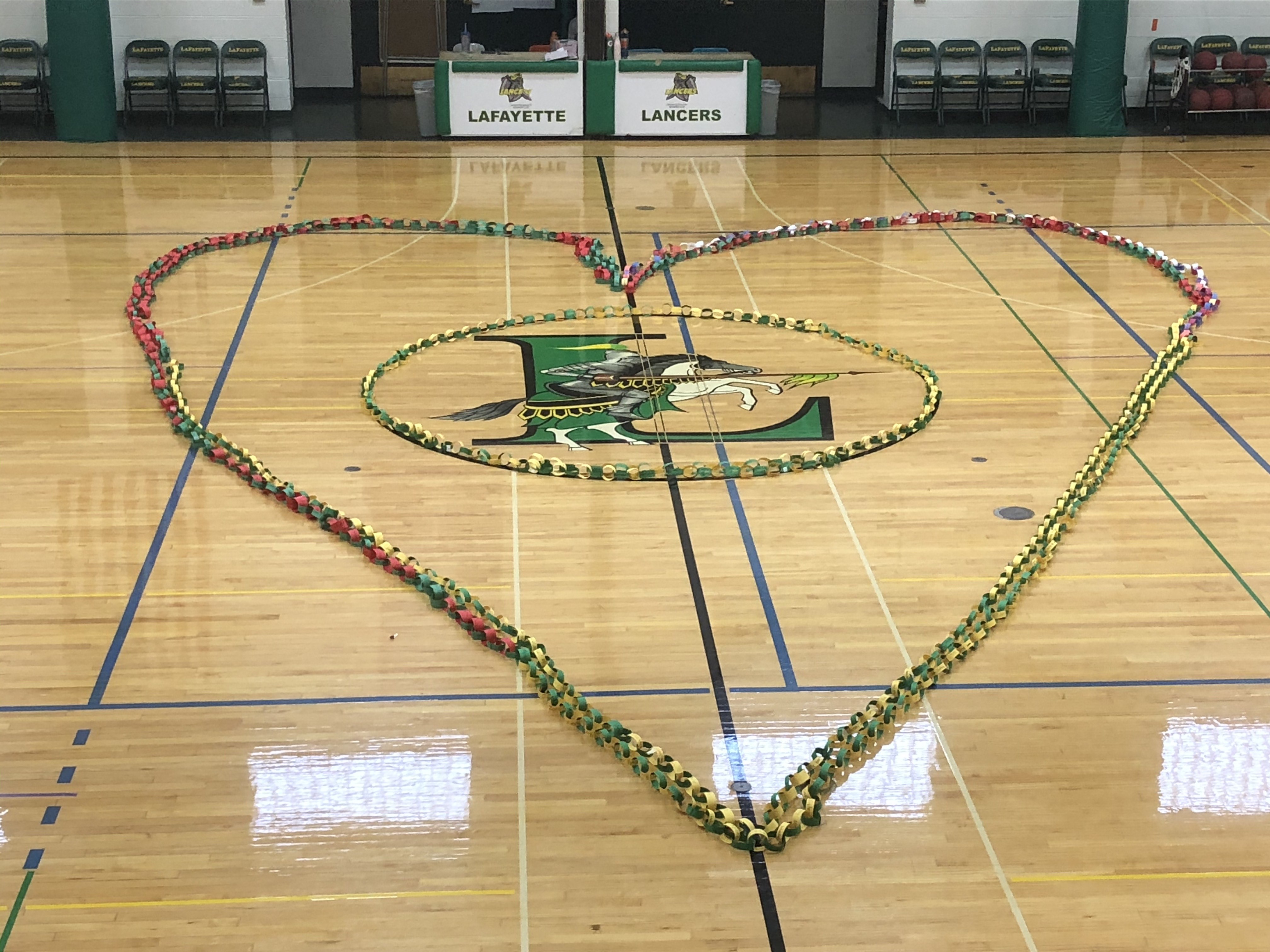 chain of kindness on display