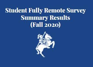 Student Survey Fall 2020 Student Survey Fall 2020