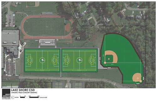 Athletics field illustration