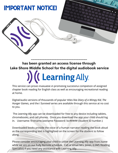 Learning Ally Notice 