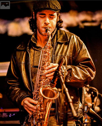  Sax player Jordan Lerner playing