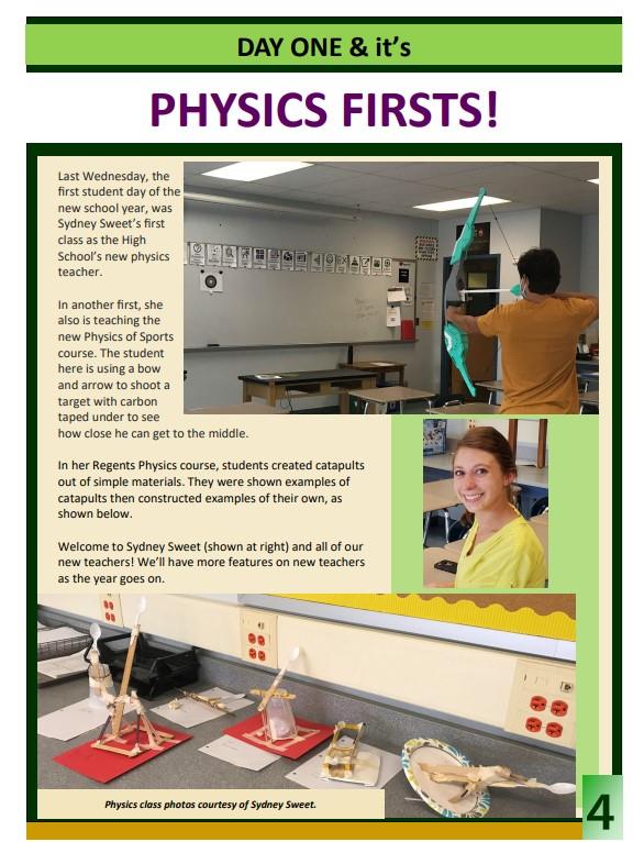 Physics Firsts!