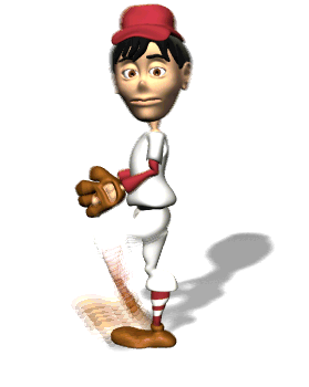 Baseball player animation