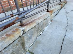 picture shows ramp area deterioration