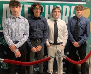 4 boys dressed to impress