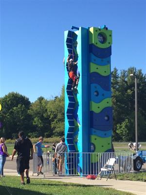 Rock Wall at Back to School Bash Rock Wall at Back to School Bash