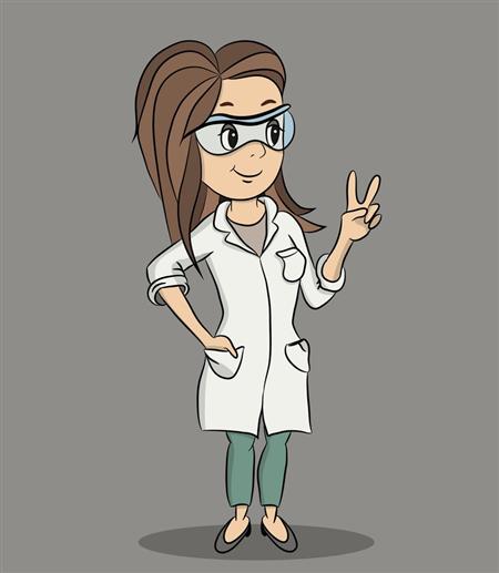 Female scientist