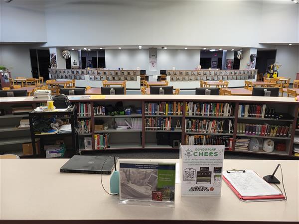 View of current HS media center