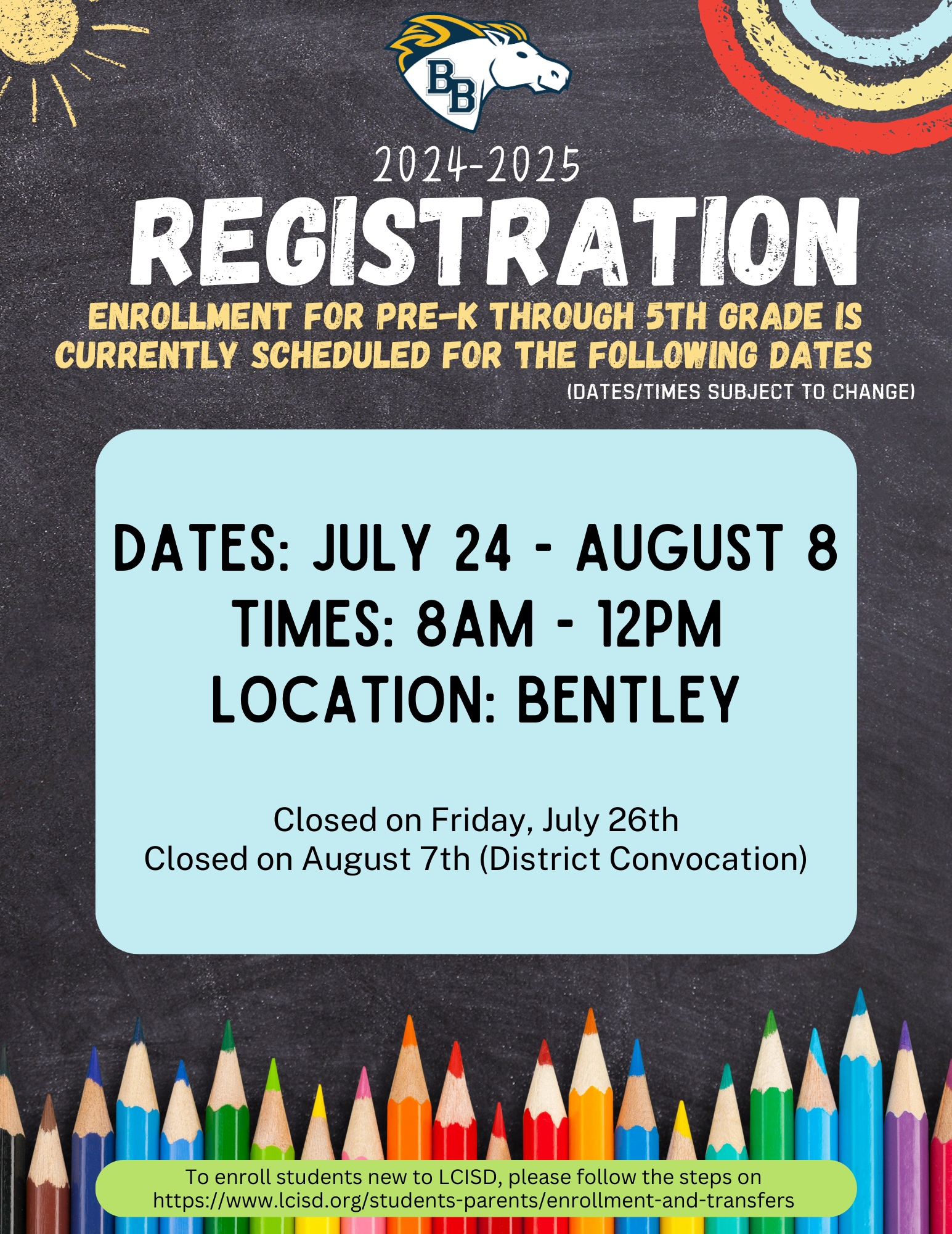 Updated 7.15.24 Registration Times