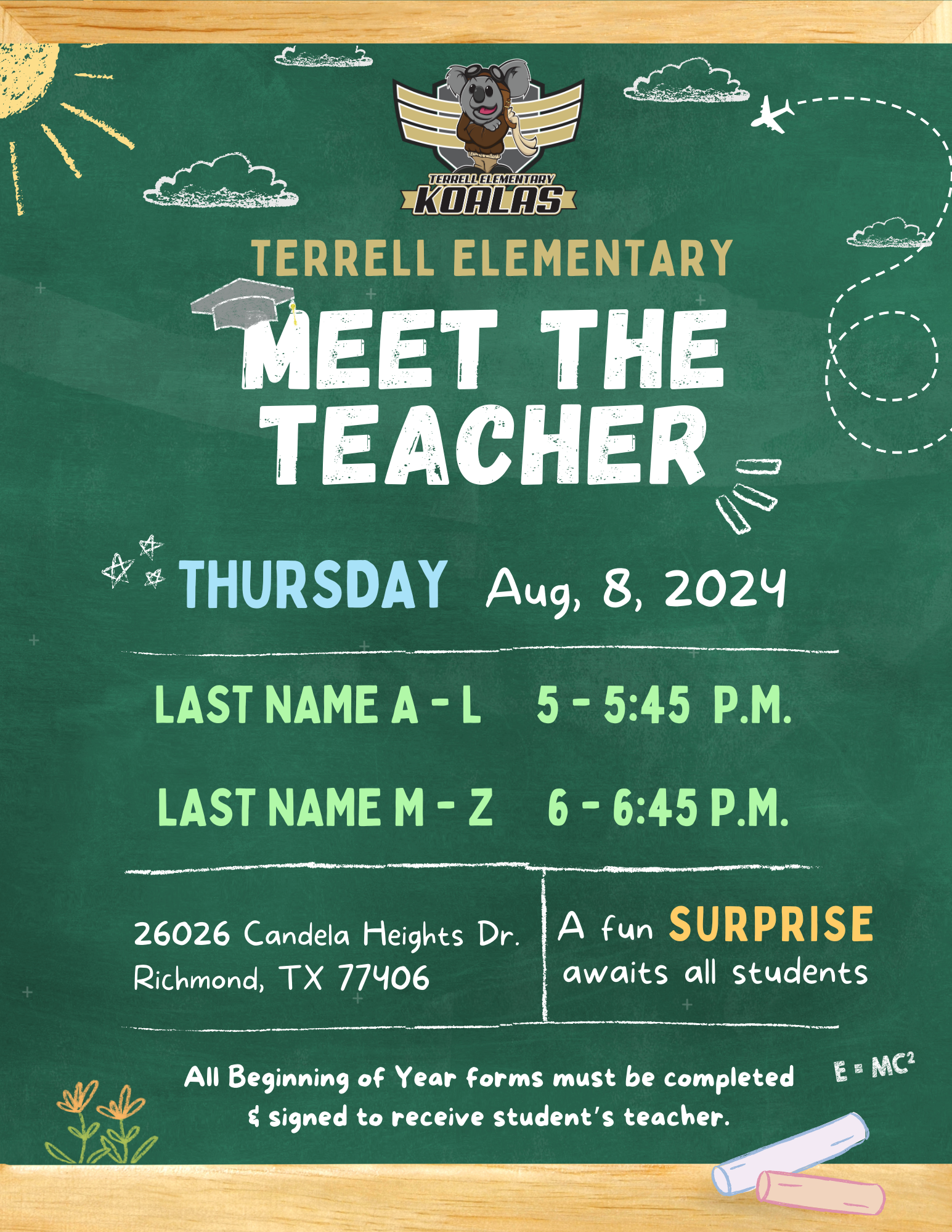 Terrell Meet the Teacher 24-25