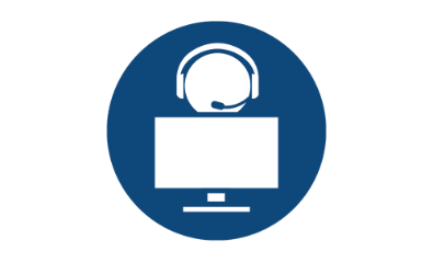 person with a headset on their head