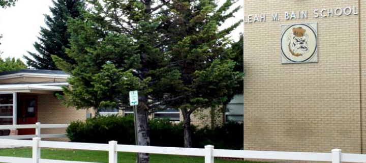 Front Door area for Bain Elementary School