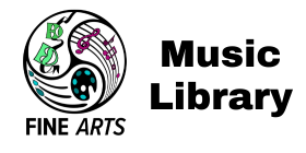 Fine Arts logo and Music Library