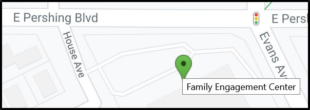 map with location of the peeps center on it