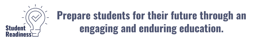 Student Readiness Prepare students for their future through an engaging and enduring education.