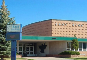 Picture of the East High school building