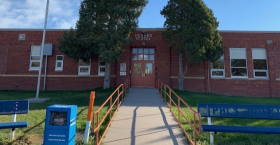 Picture of the Hebard school building