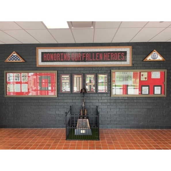 Cheyenne Central High School recognized our fallen heroes at a Memorial Dedication May 24th, 2023. Special guest included the governor of Wyoming, mayor of Cheyenne, and several active duty and retired military personnel. A bronze statue was dedicated to our fallen heroes of Wyoming. There was 1 service member during the Spanish War, 8 service members during WWI, 32 service members during WWII, 6 service members during the Koren War, 6 service members during the Vietnam War and 1 service member during the War on Terrorism, Iraq.