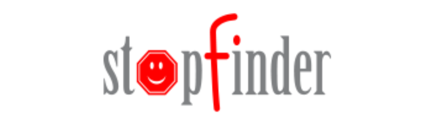 Stopfinder word logo