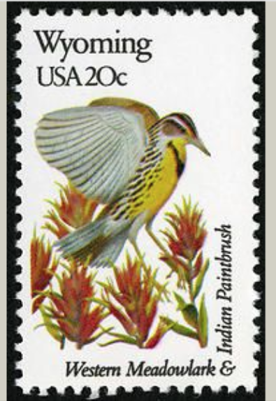 Photo of an old Meadowlard stamp