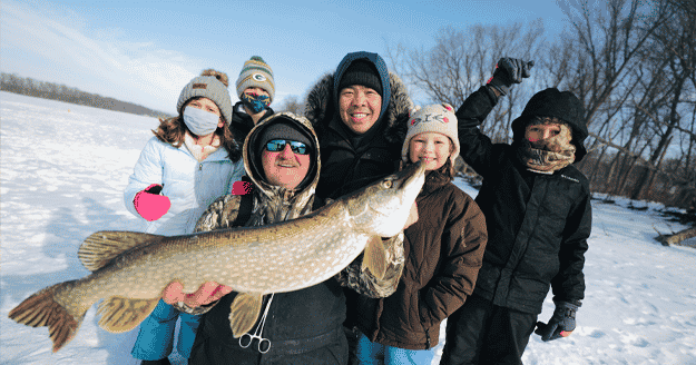 Summit connects classrooms to the outdoors with ice fishing