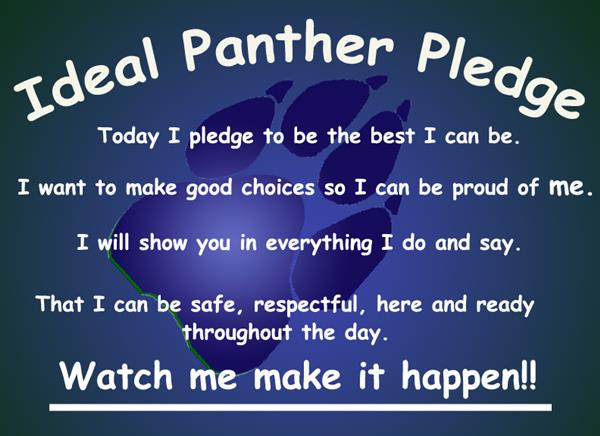Panther Pledge Panther Pledge
