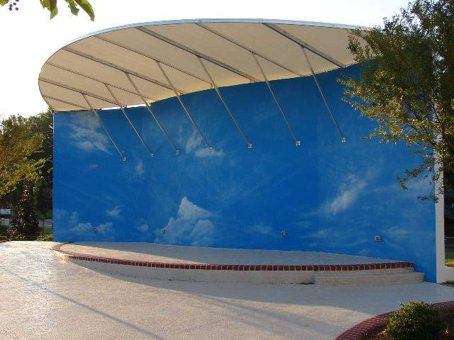 The Working Side of the Band Shell