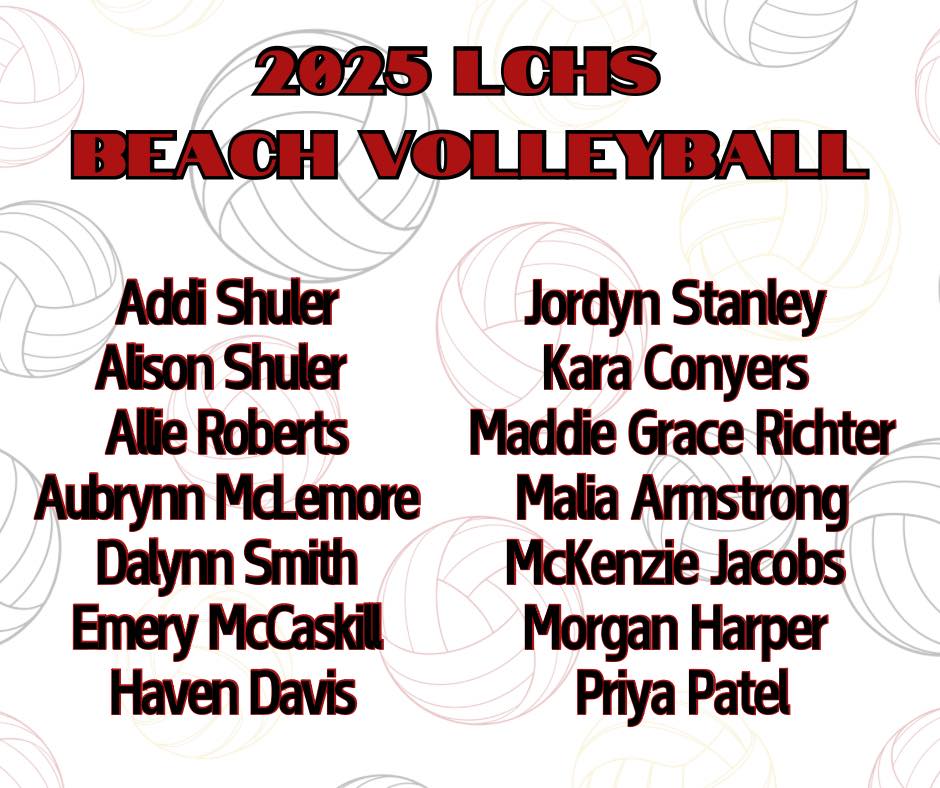 LCHS Beach Volleyball Players