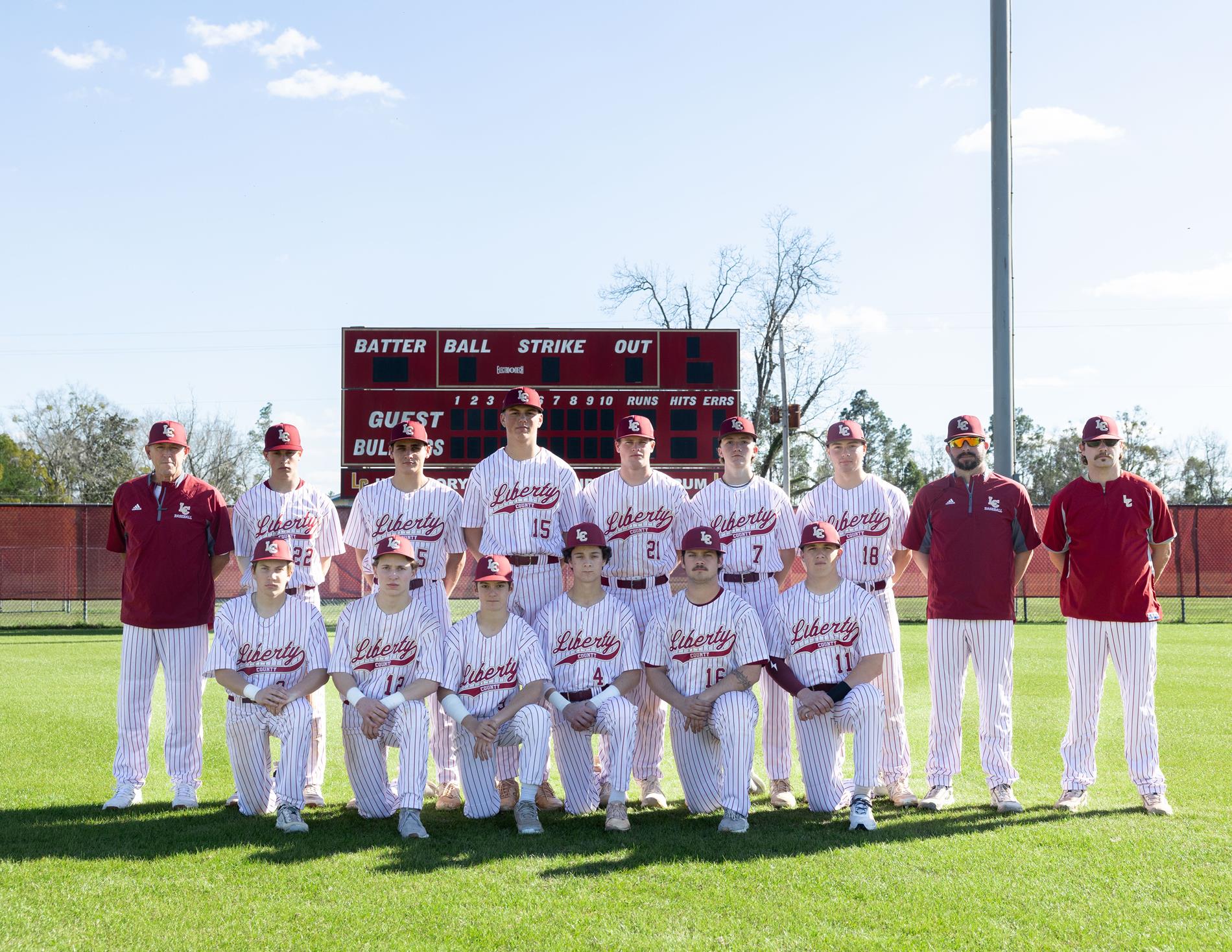 2025 LCHS Varsity Baseball Team