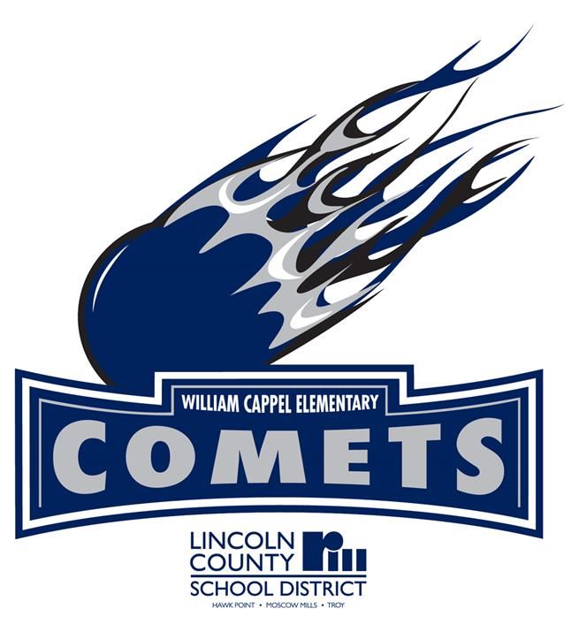 William Cappel Elementary Comets Logo