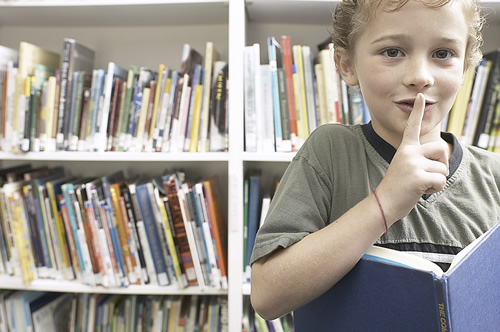 Child with book 