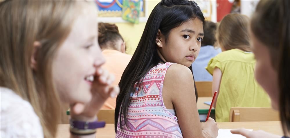 Girl being bullied