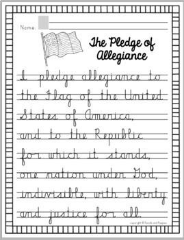 The Pledge of Allegiance