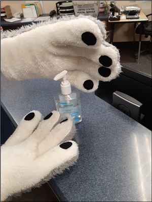 Be sure to sanitize your hands 