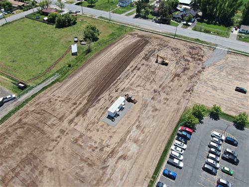 Nibley Middle School construction site 