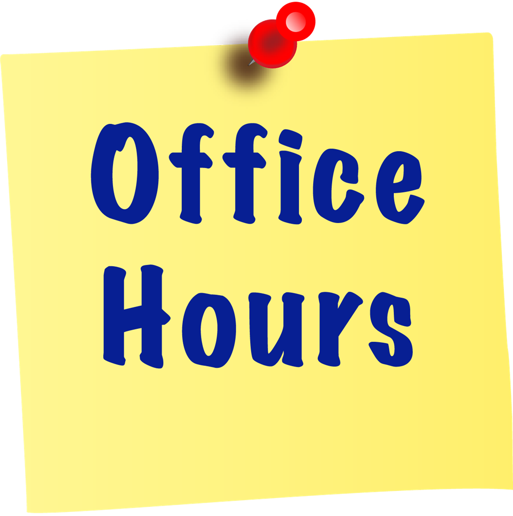 Summer Office Hours for 2024