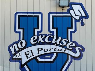 no excuses U logo on building