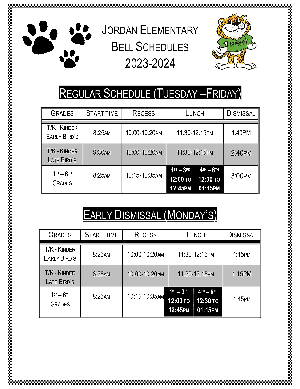 Jordan Bell Schedule