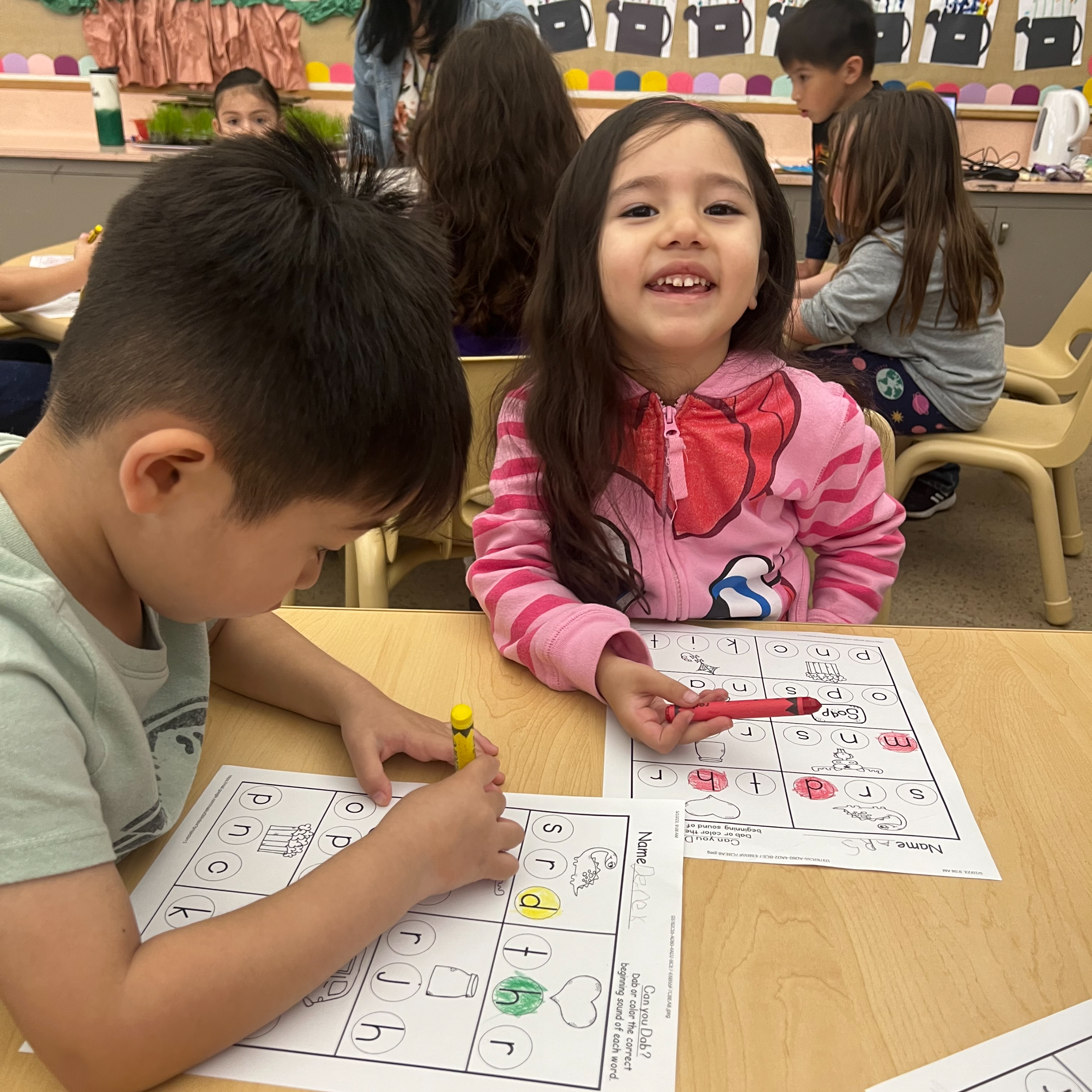 Children drawing