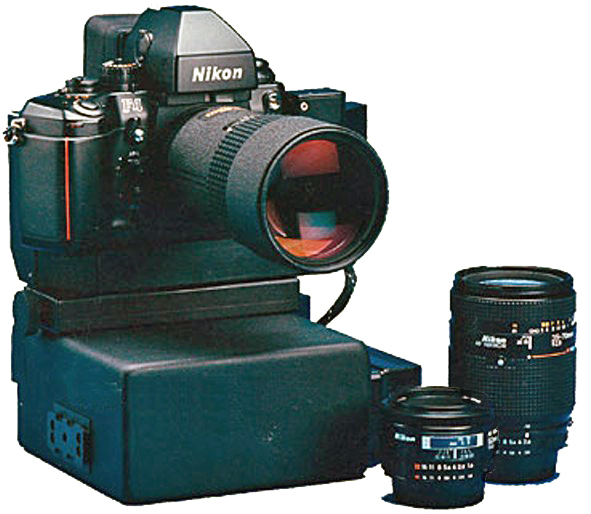 File:Nikon Nasa F4 front with lenses.jpg