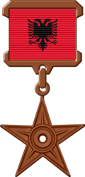 {{subst:The Albania Barnstar of National Merit|message ~~~~}} Albania