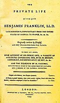 Image 3Cover of the first English edition of Benjamin Franklin's autobiography, 1793 (from Autobiography)