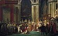 Image 10 The Coronation of Napoleon Painting by Jacques-Louis David and Georges Rouget The Coronation of Napoleon, a painting by Jacques-Louis David depicting Napoleon Bonaparte's self-coronation as Emperor of France on December 2, 1804. The act took place in Notre-Dame de Paris, during which Napoleon, eschewing tradition, took the crown and placed it on his own head. The nearly 10 by 6 m (32.8 by 19.7 ft) work was commissioned before the coronation and completed in 1807. More featured pictures