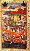 Image 7A scene from the Baburnama (from Autobiography)