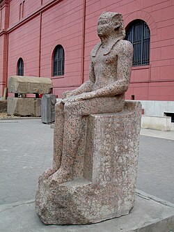 Amenemhat I in the museum garden