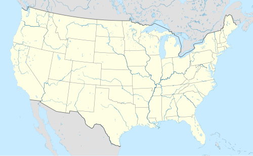 Map of the United States showing the locations of mass shootings in 2025