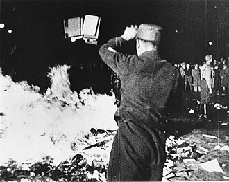 Book burning in Berlin, May 1933