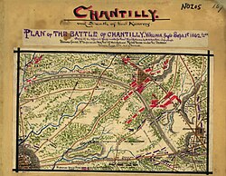 Battle of Chantilly map